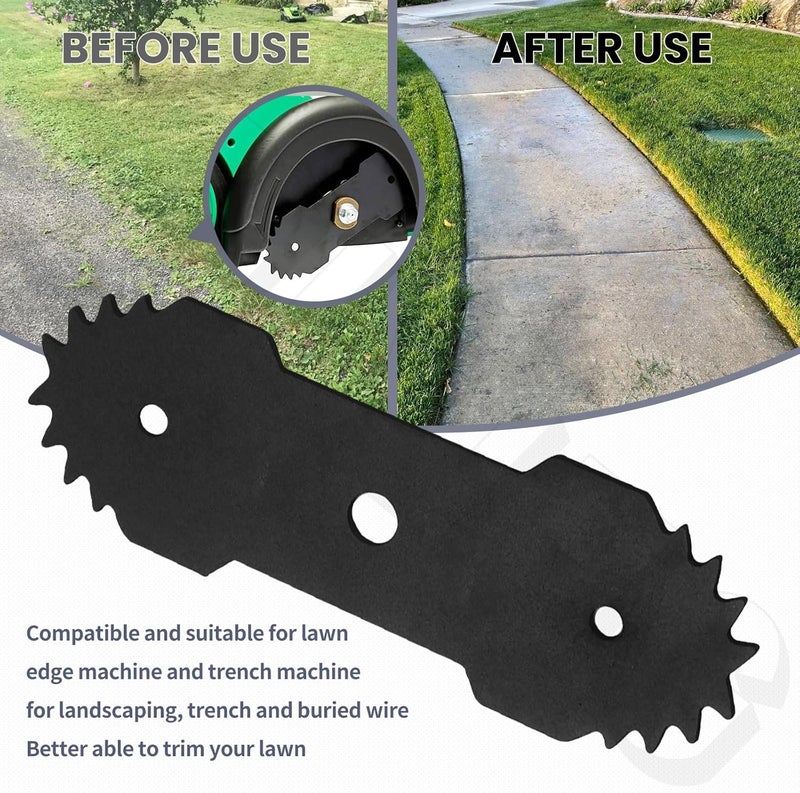 ZHIXING 2 Pack 7.5" Double Edge Bladed Compatible with Denali 12 Amp 27032 Electric Corded Lawn Edger, 4420 RPM - Image 5